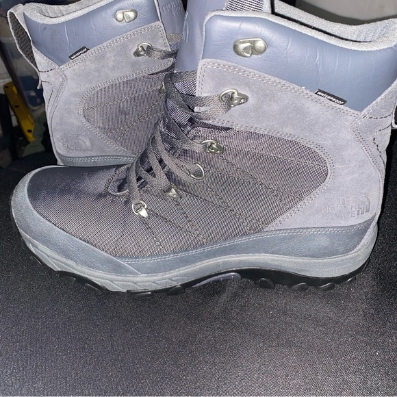 THE NORTH FACE NYLON CHILKIT BOOTS GRAY MENS SIZE 14. EXCELLENT CLEAN CONDITION - Picture 1 of 14